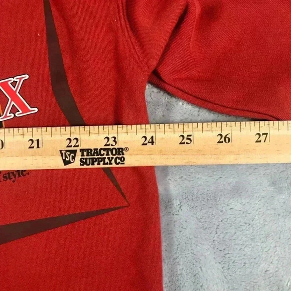 Savage Fenty Xssential Terry Back Page Long Sleeve Polo - Left on Red medium - Picture 3 of 3